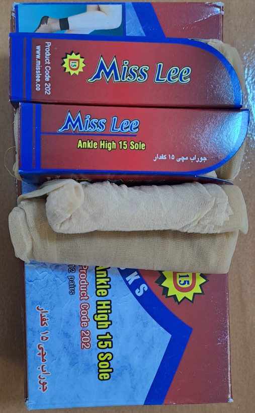 جوراب شیشه ای زنانه تراکم15 کف دار